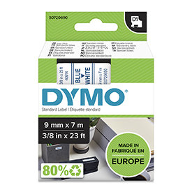 DYMO 40914 9MM BLUE ON WHITE