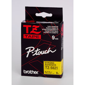Brother+P-Touch+9mm+Tape+Laminated+Black+on+Yellow+TZeS631